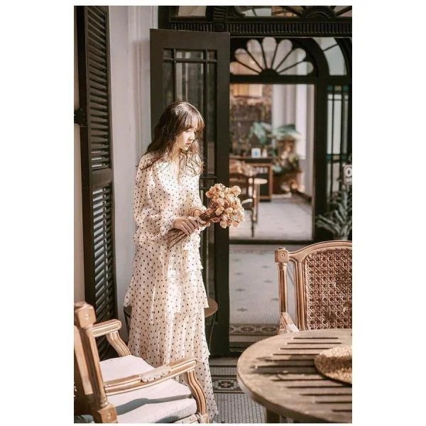 おしゃれパーティードレス ワンピドレス ドレスワンピース カジュアルドレス ロング 水玉 ティアード ケーキスカート フリル 個性的 おしゃれパーティードレス ワンピドレス ドレスワンピース カジュアルドレス ロング 水玉 ティアード ケーキスカート フリル 個性的