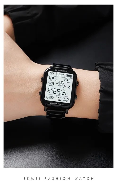 Skmeiバックライトディスプレイスポーツ歩数計デジタル時計メンズストップウォッチカウントダウン腕時計カレンダーカロリー計算時計 Skmeiバックライトディスプレイスポーツ歩数計デジタル時計メンズストップウォッチカウントダウン腕時計カレンダーカロリー計算時計