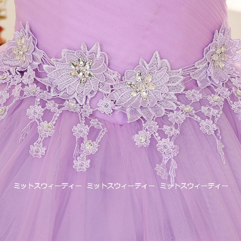 ステージ衣装 プリンセスラインドレス 演奏会用ドレス パープル ビスチェ カラードレス ステージ コ