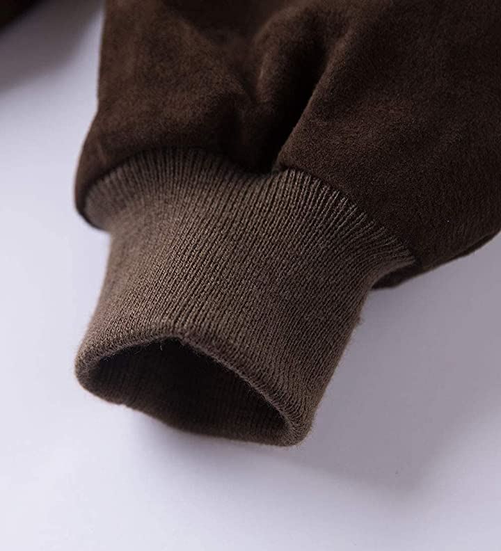 レザージャケット メンズ 本革豚革 野球 フライトジャケット バイクライダースジャケット 革ジャン XXXL( ダークブラウン, 3XL)