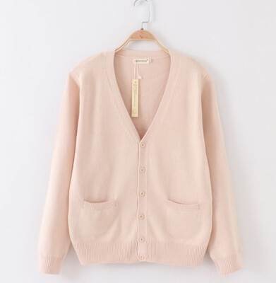 学生風 トップス カーディガン ロング ロング丈 袖あり 長袖 襟なし 前