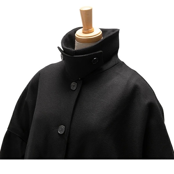 ステンカラーコート レディース ハンビー ショートコート Aライン ジャケット コート アウター ステンカラーコート レディース ハンビー ショートコート Aライン ジャケット コート アウター