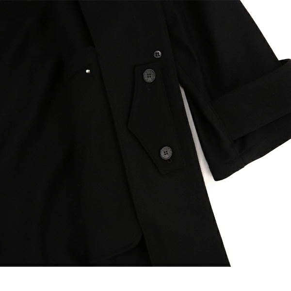 ステンカラーコート レディース ハンビー ショートコート Aライン ジャケット コート アウター ステンカラーコート レディース ハンビー ショートコート Aライン ジャケット コート アウター