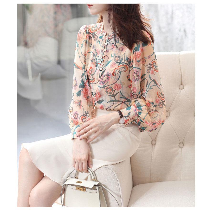 夏新作ブラウス レディース 長袖 シャツブラウス 春 夏 オフィスブラウス 花柄 シャツブラウス トップス 大人 通勤 OL 30代 40代 50代 60代 きれいめ 着やせ エ 夏新作ブラウス レディース 長袖 シャツブラウス 春 夏 オフィスブラウス 花柄 シャツブラウス トップス 大人 通勤 OL 30代 40代 50代 60代 きれいめ 着やせ エ