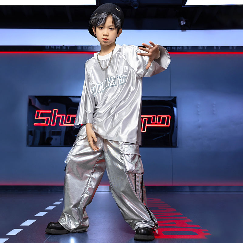 ストリートダンスのスーツの男の子のhiphopヒップホップのゆったりしたジャズダンスの服装の子供の女性の出演服の夏のファッションのブランドの服 ストリートダンスのスーツの男の子のhiphopヒップホップのゆったりしたジャズダンスの服装の子供の女性の出演服の夏のファッションのブランドの服