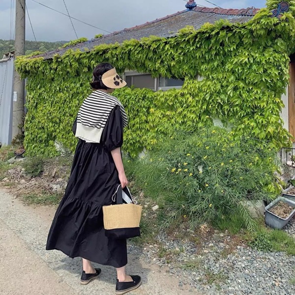 レディース ワンピース ドレス ロング パフスリーブ ラウンドネック ワイド フレア Aライン プリーツステッチ ギャザー 綿 大人可愛い シンプル 上品 エレガント 清潔感 オフィスカジュアル レディース ワンピース ドレス ロング パフスリーブ ラウンドネック ワイド フレア Aライン プリーツステッチ ギャザー 綿 大人可愛い シンプル 上品 エレガント 清潔感 オフィスカジュアル