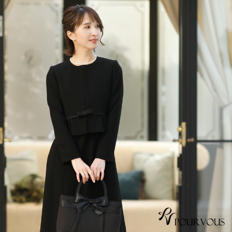 ブランド名不明 レディース ジャケット 礼服 喪服 ブラックフォール 美品 送料無料キャンペーン