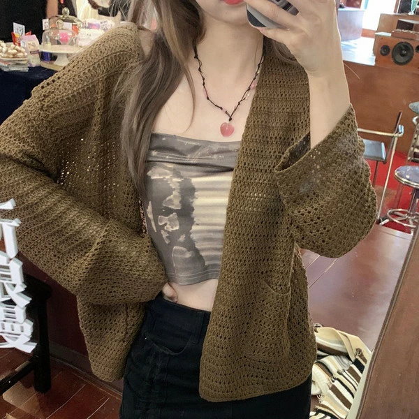 新品未使用★2025SS AOURE NEVE サマーニットカーディガン 新品未使用☆2025SS AOURE NEVE サマーニットカーディガン