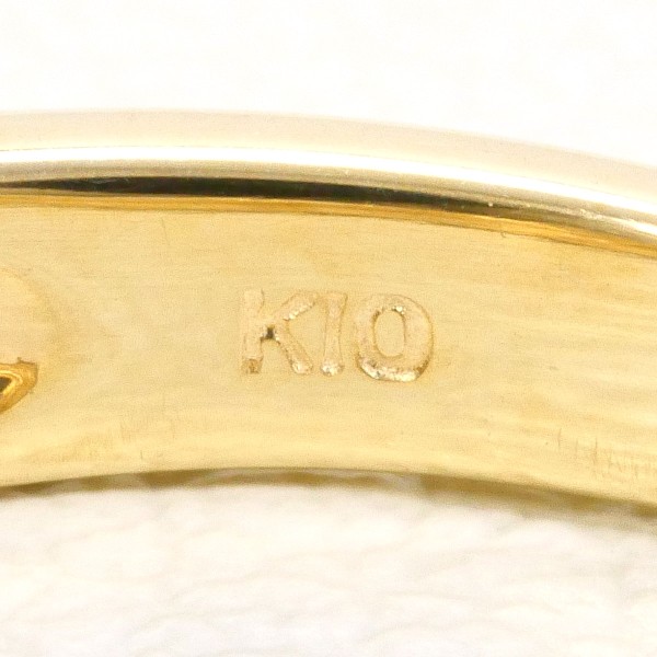 K10 10金 YG イエローゴールド リング 指輪 9.5号 総重量約1.9g ジュエリー 中古 K10 10金 YG イエローゴールド リング 指輪 9.5号 総重量約1.9g ジュエリー 中古