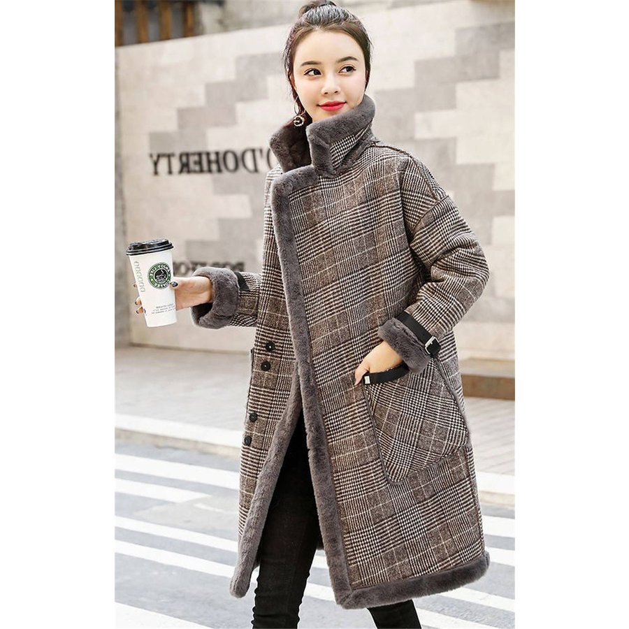 秋冬 裏起毛 アウター コート レディース チェスターコート ボアコート ロングコート トレンチコー