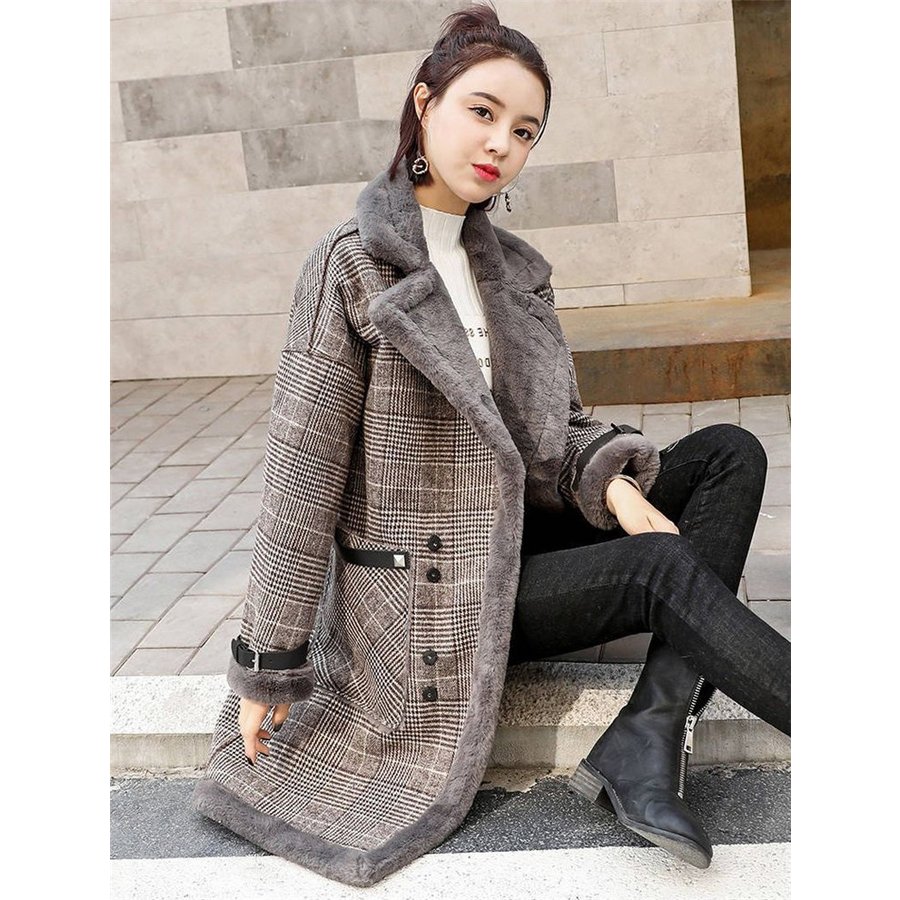 秋冬 裏起毛 アウター コート レディース チェスターコート ボアコート ロングコート トレンチコー