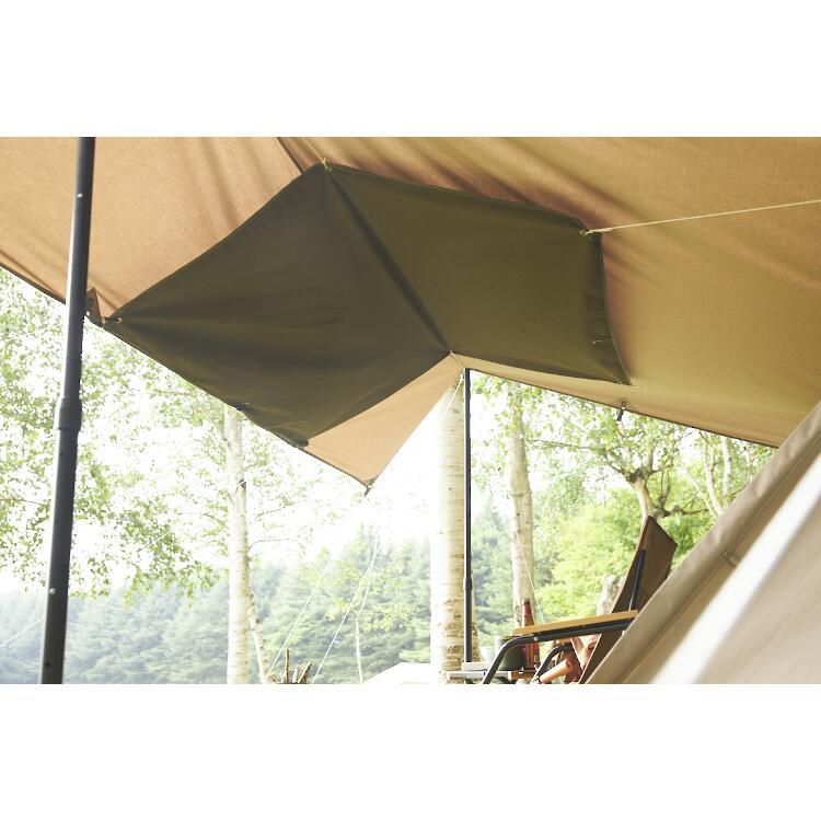 ホールアース スタウト タープ W145×H145cm オリーブ #WE2MDA19