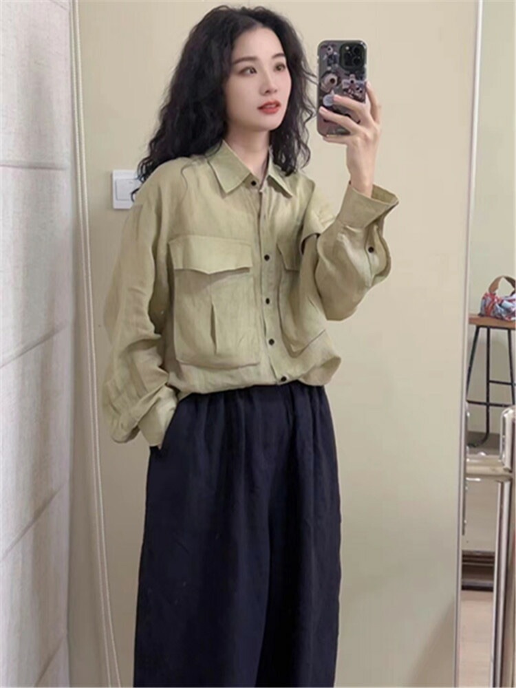綿麻シャツ シャツ レディース トップス 長袖 ブラウス リネン 麻 リネンシャツ 長袖シャツ レギュラーシャツ カジュアル ナチュラル 大きいサイズ 体型カバー ラージポケット 格好いい オシャレ 綿麻シャツ シャツ レディース トップス 長袖 ブラウス リネン 麻 リネンシャツ 長袖シャツ レギュラーシャツ カジュアル ナチュラル 大きいサイズ 体型カバー ラージポケット 格好いい オシャレ