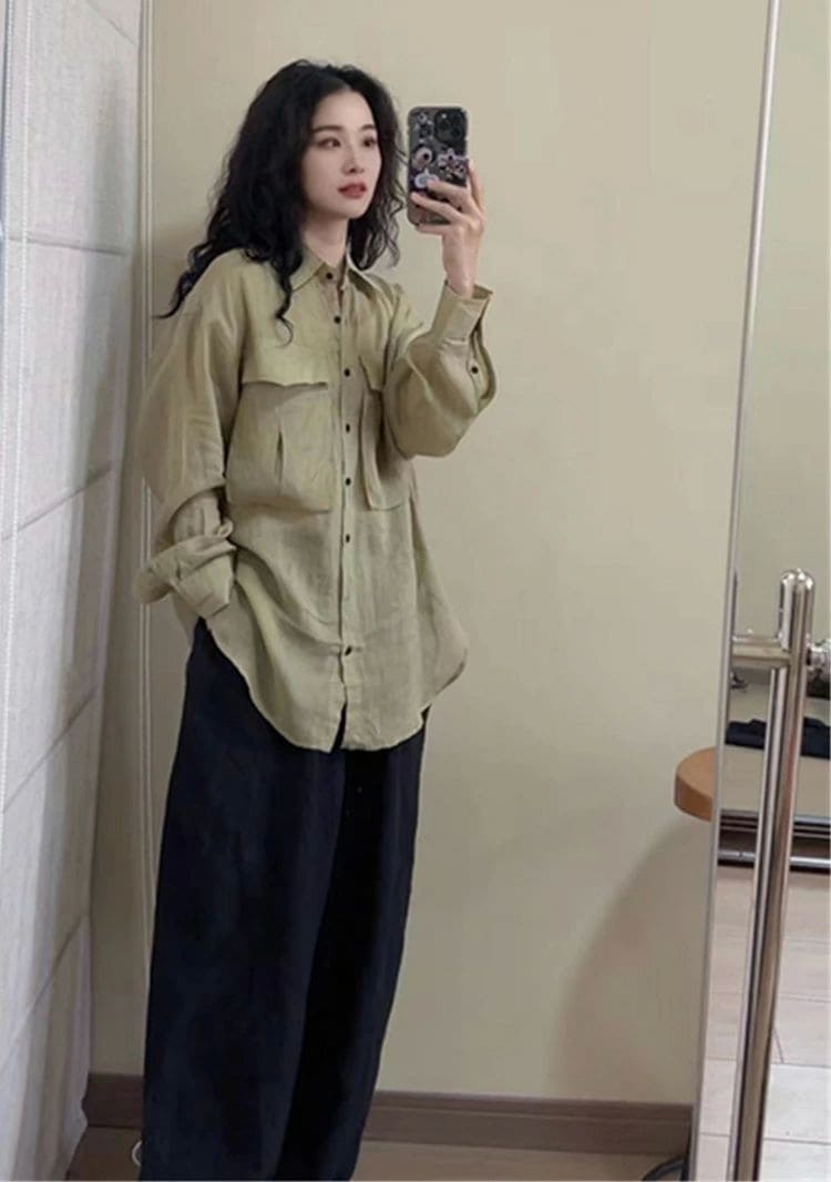 綿麻シャツ シャツ レディース トップス 長袖 ブラウス リネン 麻 リネンシャツ 長袖シャツ レギュラーシャツ カジュアル ナチュラル 大きいサイズ 体型カバー ラージポケット 格好いい オシャレ 綿麻シャツ シャツ レディース トップス 長袖 ブラウス リネン 麻 リネンシャツ 長袖シャツ レギュラーシャツ カジュアル ナチュラル 大きいサイズ 体型カバー ラージポケット 格好いい オシャレ