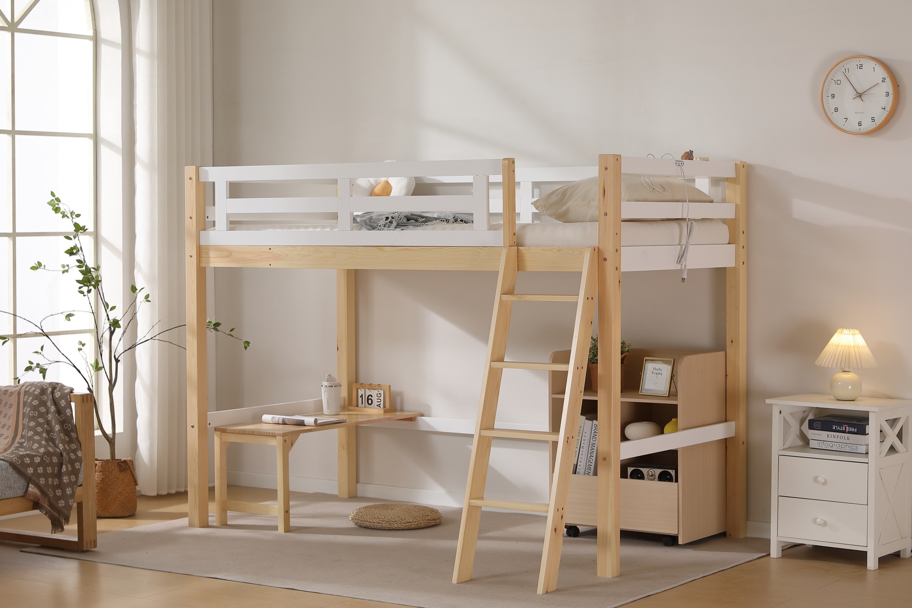 184ロフトベッド シングル コンセント付き はしご ミドルタイプ 高さ150cm ローデスク付き 子供部屋 ベッド シングル パイプベッド 184ロフトベッド シングル コンセント付き はしご ミドルタイプ 高さ150cm ローデスク付き 子供部屋 ベッド シングル パイプベッド