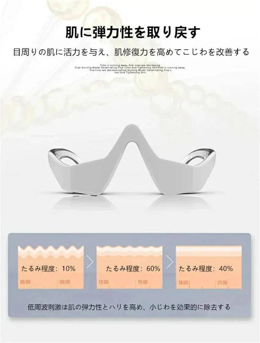 【急速出荷!】目元美顔器 目元ケア EMS 低周波アイマッサージャー 美顔器 EMS 電気 振動 メガネ型 充電式 たるみ 解消 美容液の導入 目の疲れ クマ目 目の下 リラックス 目元マッサージ器 【急速出荷!】目元美顔器 目元ケア EMS 低周波アイマッサージャー 美顔器 EMS 電気 振動 メガネ型 充電式 たるみ 解消 美容液の導入 目の疲れ クマ目 目の下 リラックス 目元マッサージ器