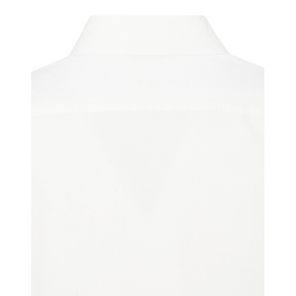 [ヘッジズレディース] 24SS ホワイトソリッドコットンブレンドロングスリーブシャツ WSSH4BC21WT