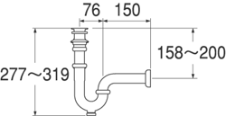H712-32 アフレ付Pトラップ[]