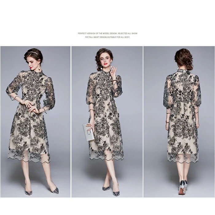 結婚式 ワンピース パーティードレス ミモレ丈 フォーマルドレス ドレス お呼ばれ フォーマル ワンピース袖あり 結婚式 ワンピース パーティードレス 大きいサイズXXL 入園式二次会 謝恩会 同窓会