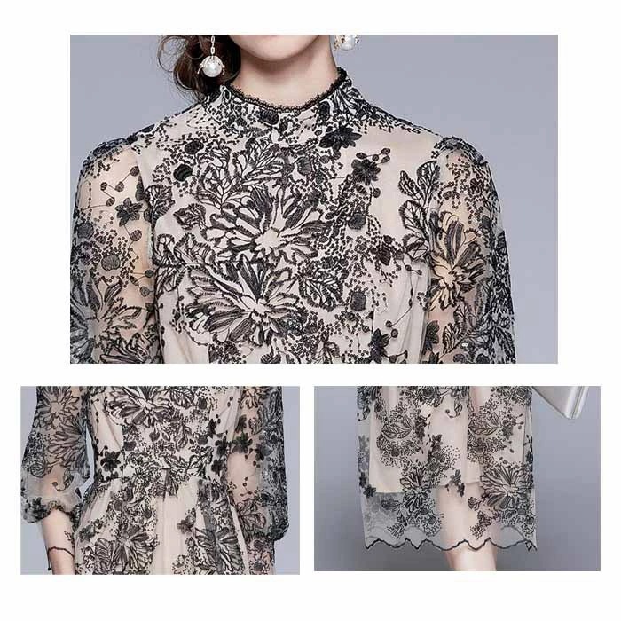 結婚式 ワンピース パーティードレス ミモレ丈 フォーマルドレス ドレス お呼ばれ フォーマル ワンピース袖あり 結婚式 ワンピース パーティードレス 大きいサイズXXL 入園式二次会 謝恩会 同窓会