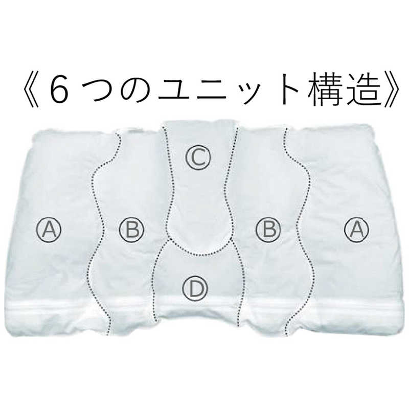 生毛工房　ユニットまくらEX NC抗菌パイプ S (使用時の高さ:約2-3cm)