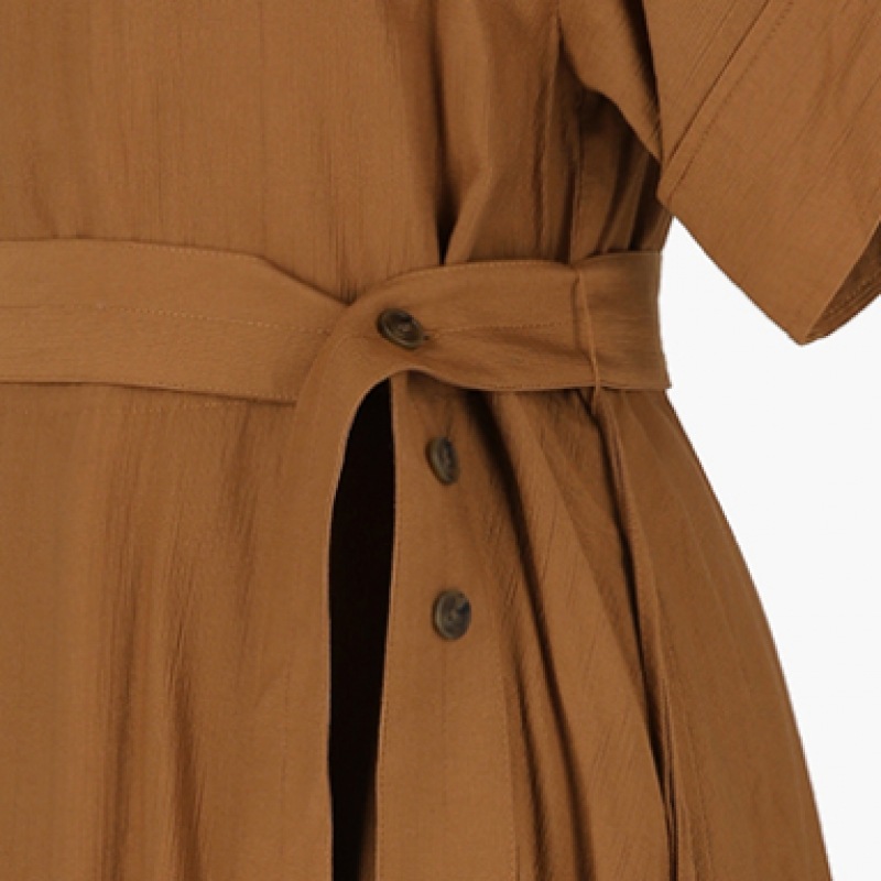 (ニューヨーク訪問) ツーカラーベルトドレス (VY5OP3N)