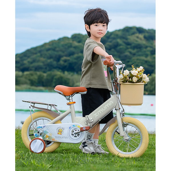 Qoo10] 子供用 自転車 補助輪付き 12/14/