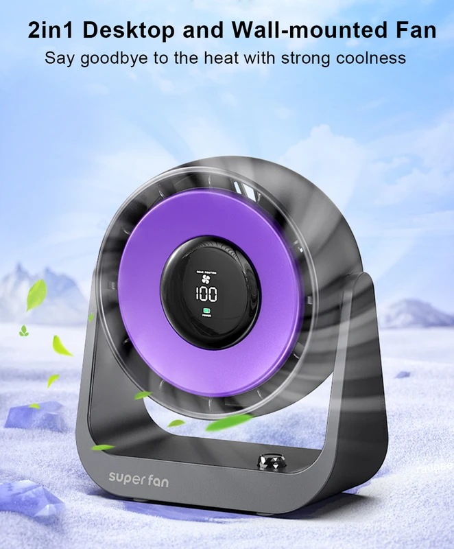 納期21日:ワイヤレス電動ターボファン,4000mAh,充電式,ポータブル,デスクトップ,壁,天井,空気圧縮機,冷却器,サイレント換気