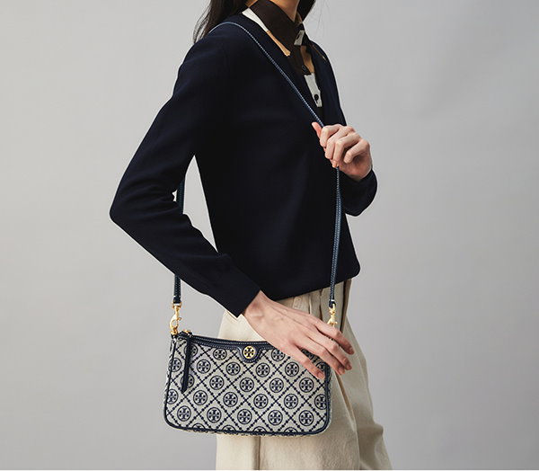 Qoo10] TORY BURCH T Monogram Jacquard