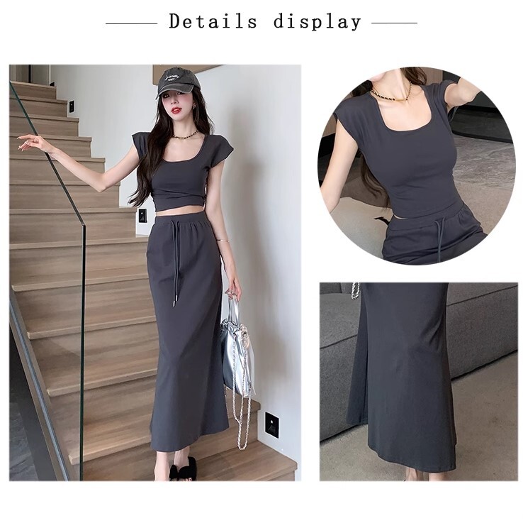 Tシャツ スカート 2点セット セットアップ スポーツカジュアル Tシャツ ロング丈 半袖 ハイウエスト かわいい 大人可愛い きれいめ シンプル カジュアル 大人 上品 おしゃれ お洒落 かっこいい Tシャツ スカート 2点セット セットアップ スポーツカジュアル Tシャツ ロング丈 半袖 ハイウエスト かわいい 大人可愛い きれいめ シンプル カジュアル 大人 上品 おしゃれ お洒落 かっこいい