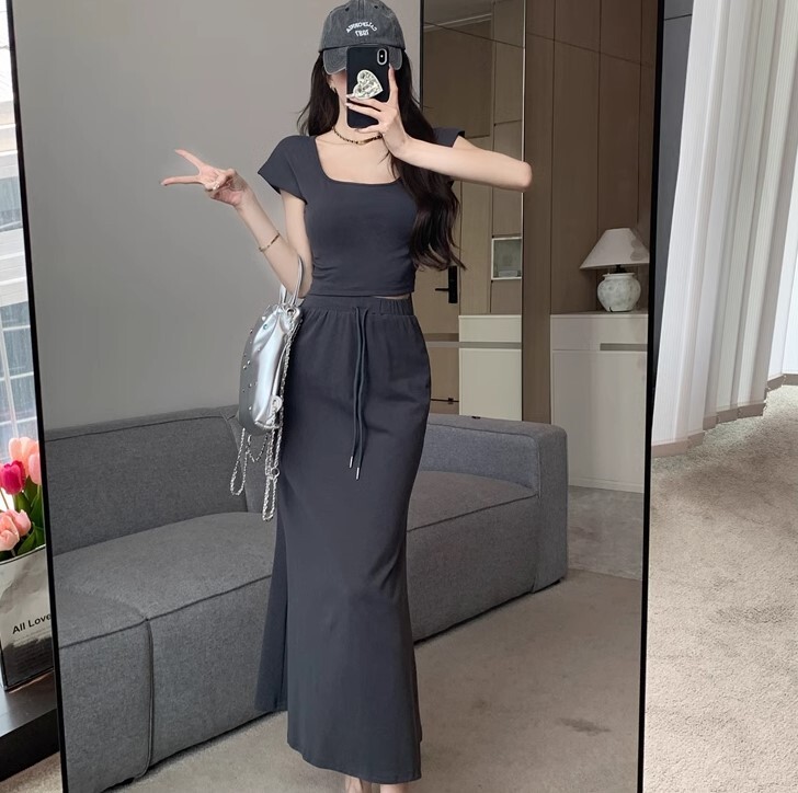 Tシャツ スカート 2点セット セットアップ スポーツカジュアル Tシャツ ロング丈 半袖 ハイウエスト かわいい 大人可愛い きれいめ シンプル カジュアル 大人 上品 おしゃれ お洒落 かっこいい Tシャツ スカート 2点セット セットアップ スポーツカジュアル Tシャツ ロング丈 半袖 ハイウエスト かわいい 大人可愛い きれいめ シンプル カジュアル 大人 上品 おしゃれ お洒落 かっこいい