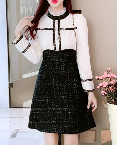 レディース ワンピース 膝丈 ミドル丈 長袖 ラウンドネック Aライン フリル ファスナー 切り替えデザイン ドッキング ベルベット かわいい 大人可愛い きれいめ 上品 おしゃれ レトロ ガーリー レディース ワンピース 膝丈 ミドル丈 長袖 ラウンドネック Aライン フリル ファスナー 切り替えデザイン ドッキング ベルベット かわいい 大人可愛い きれいめ 上品 おしゃれ レトロ ガーリー