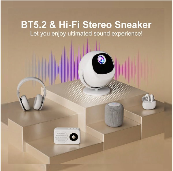 ポータブル LED プロジェクター ホワイト Amazon.co.jp: 【2024技術革新版先行発売&明るさプラス＆超小型