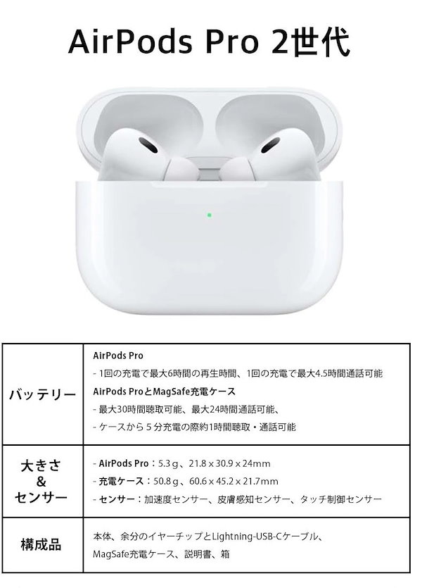 Qoo10] アップル 「2024 新型」Airpods Pro