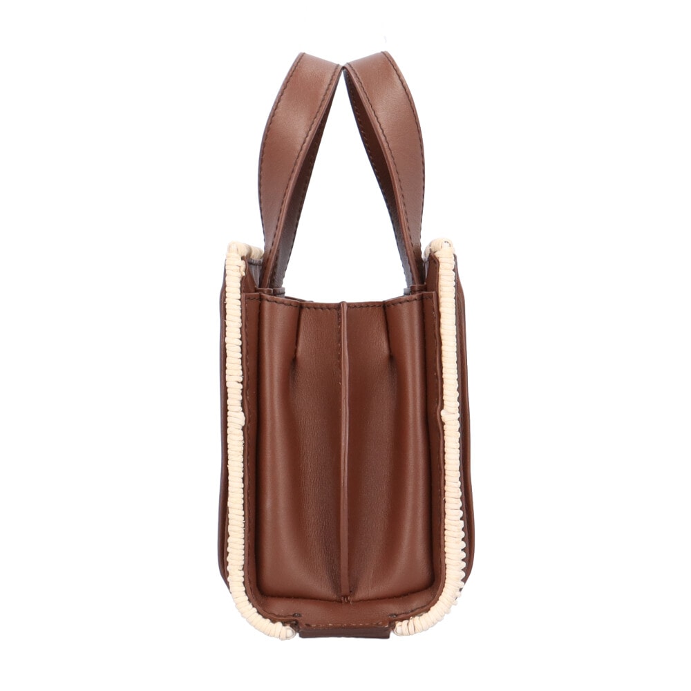 マックスマーラ ホイットニー ショルダーバッグ 籐 ホワイト MAX MARA 中古