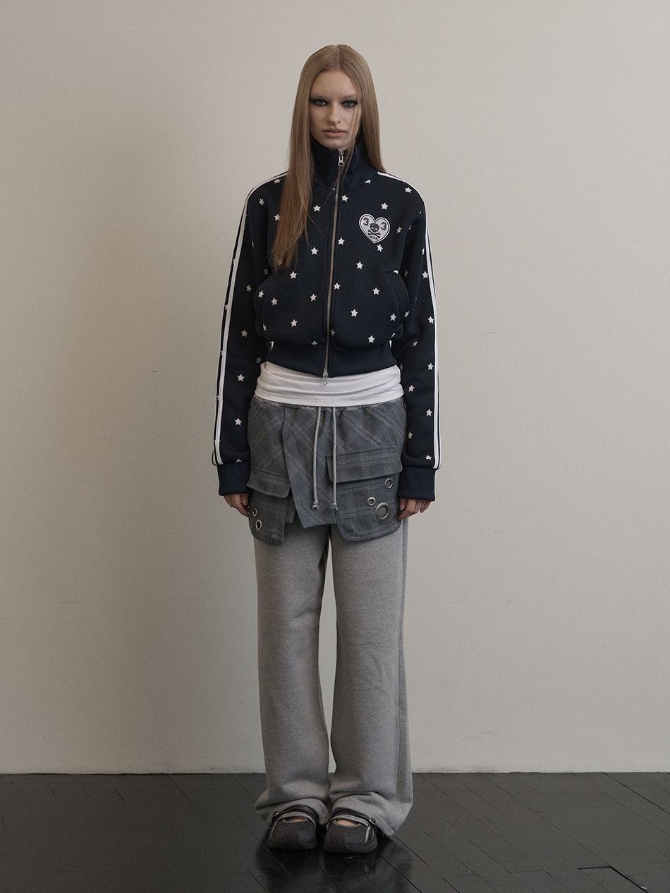 STAR SPORTY ZIP-UP WHITE - SETUP EXE | 60% - Asian Fashion