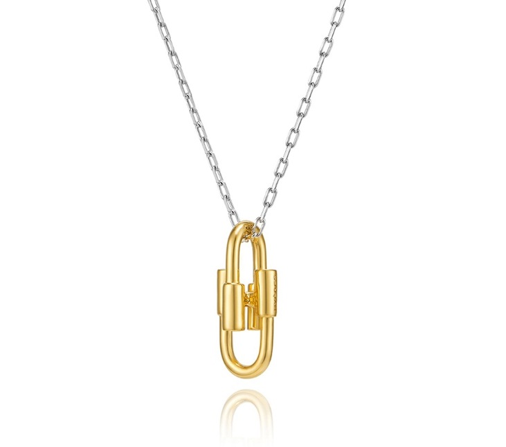 HYERES LOR]H Edition Silver dualH Combi necklace ネックレス