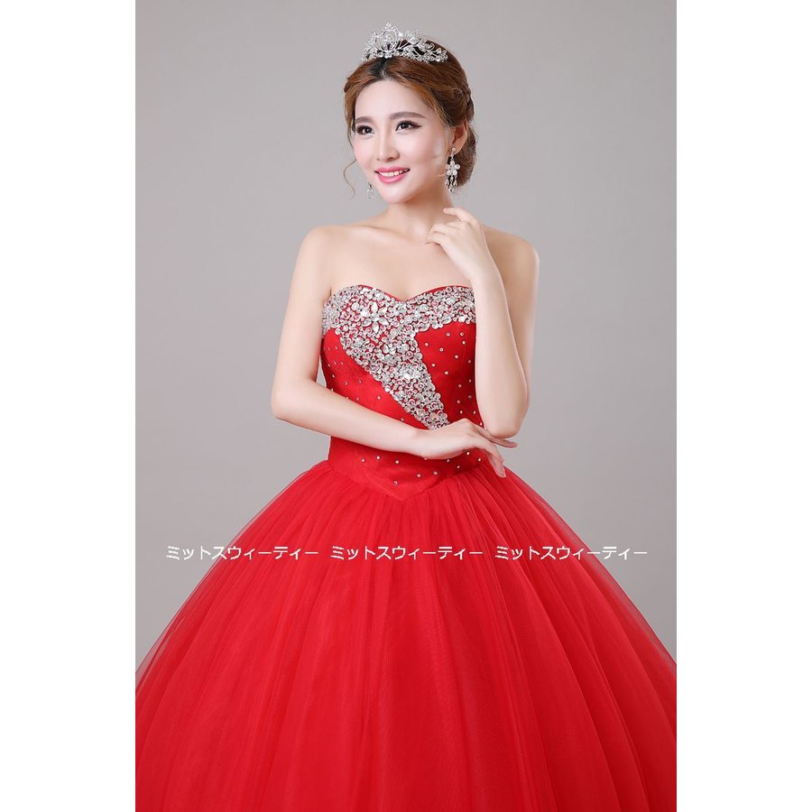 ステージ衣装 プリンセスラインドレス 演奏会用ドレス カラードレス ビスチェドレス 演出服 舞台衣装