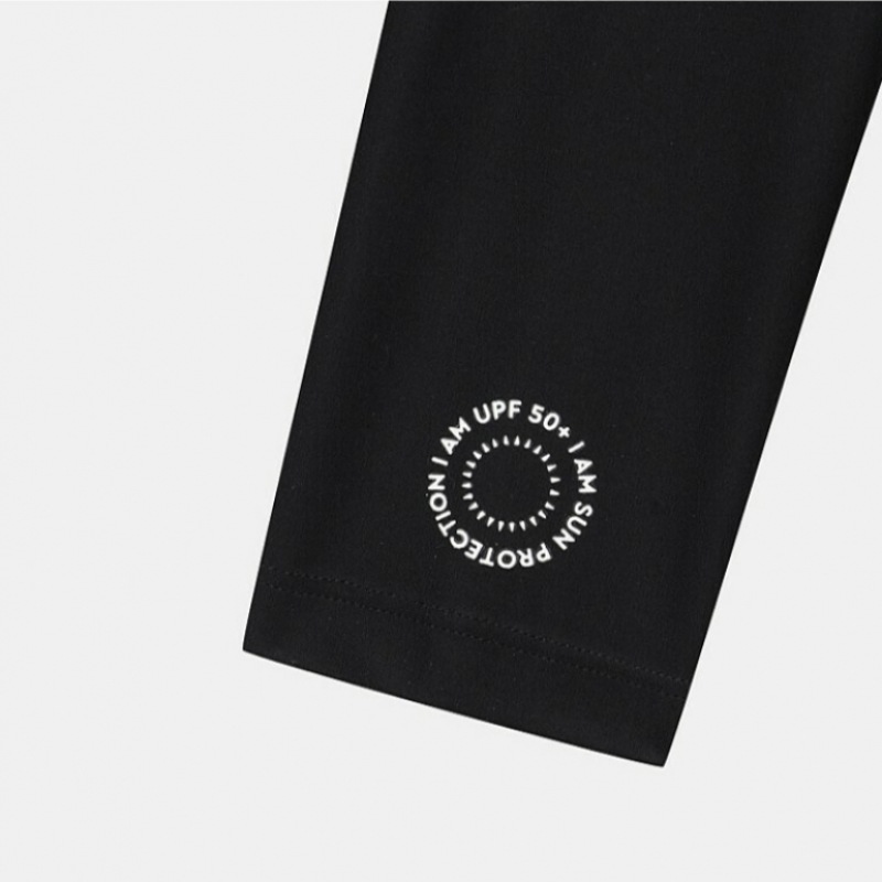 [ネパキッズ] ネパキッズ/ヘッドクォーター KKD3017 シックブラックラッシュガードジップアップトップ