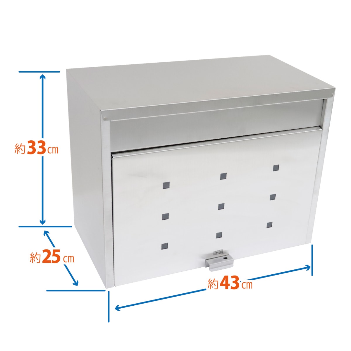 郵便ポスト 大型 ステンレスポスト 壁掛 郵便 郵便受け ポスト POST 壁掛け 新聞受け メールボックス シンプル ハガキ ステンレス ステンレス製 A4サイズ mailbox