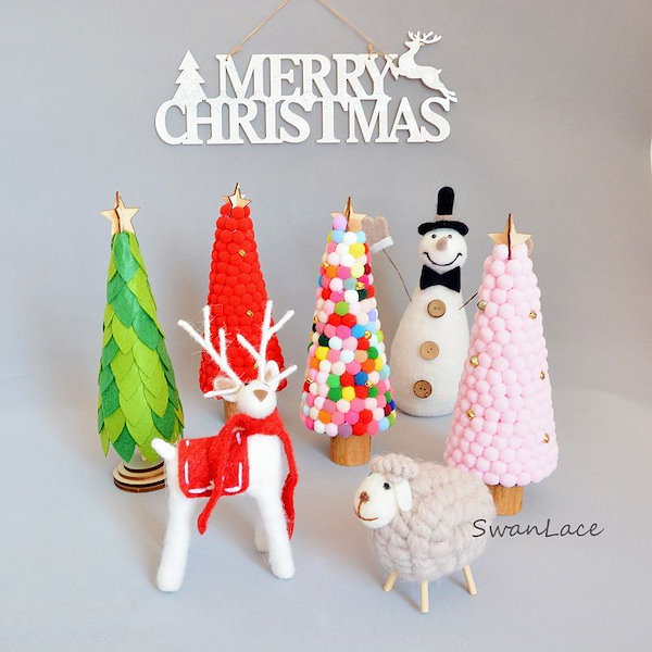 Qoo10] 【クリスマス】良品ins 羊毛フェルトぬ