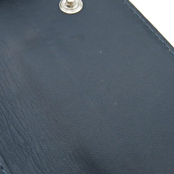 シャネル CHANEL キーケース ココマーク キャビアスキン ブルー系