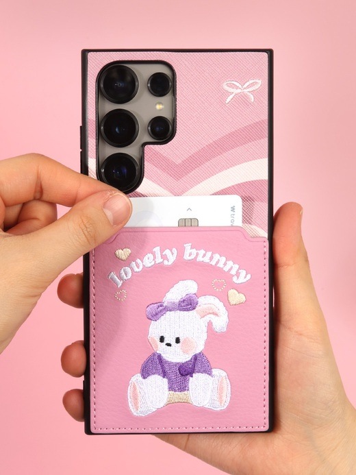 ニューレトロ 刺繍 ポケット ケース iPhoneケース　GALAXYケース