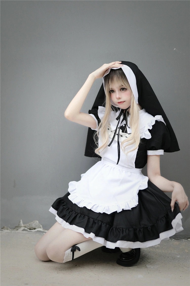 メイド服 シスター ワンピース エプロン カチューシャ メイド レディース ワンピ 正統派メイド コスプレ メイド服 シスター ワンピース エプロン カチューシャ メイド レディース ワンピ 正統派メイド コスプレ