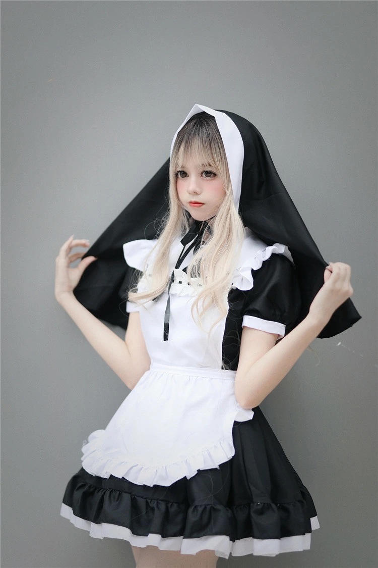 メイド服 シスター ワンピース エプロン カチューシャ メイド レディース ワンピ 正統派メイド コスプレ メイド服 シスター ワンピース エプロン カチューシャ メイド レディース ワンピ 正統派メイド コスプレ