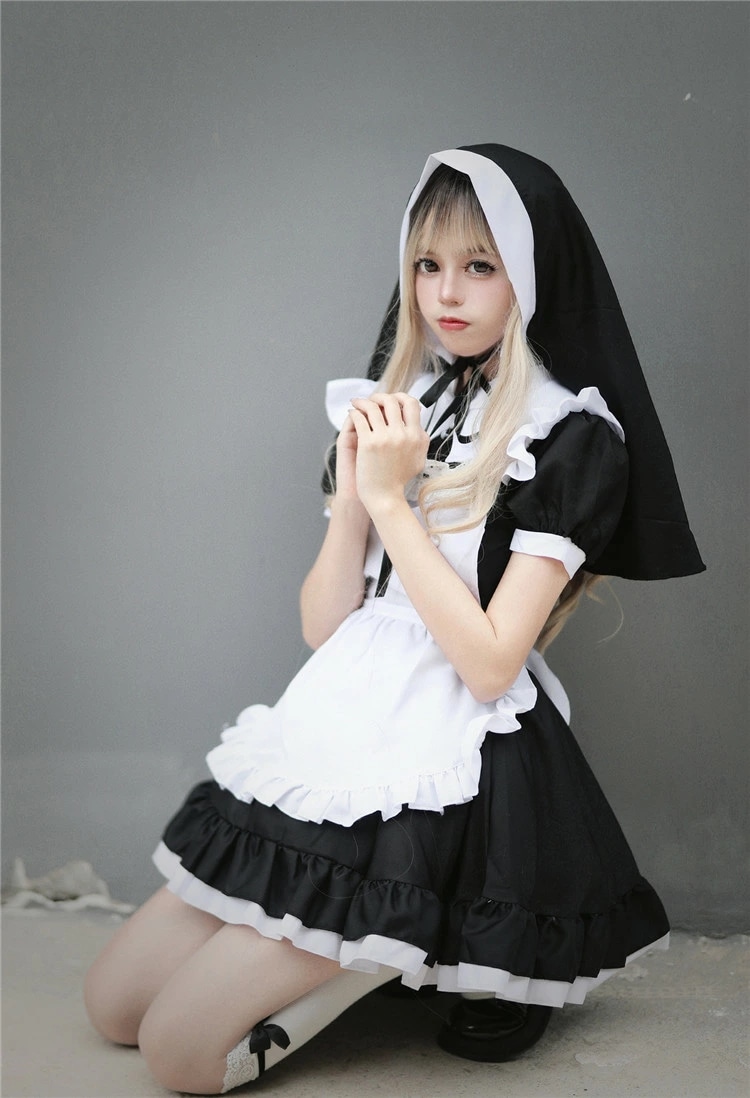 メイド服 シスター ワンピース エプロン カチューシャ メイド レディース ワンピ 正統派メイド コスプレ メイド服 シスター ワンピース エプロン カチューシャ メイド レディース ワンピ 正統派メイド コスプレ