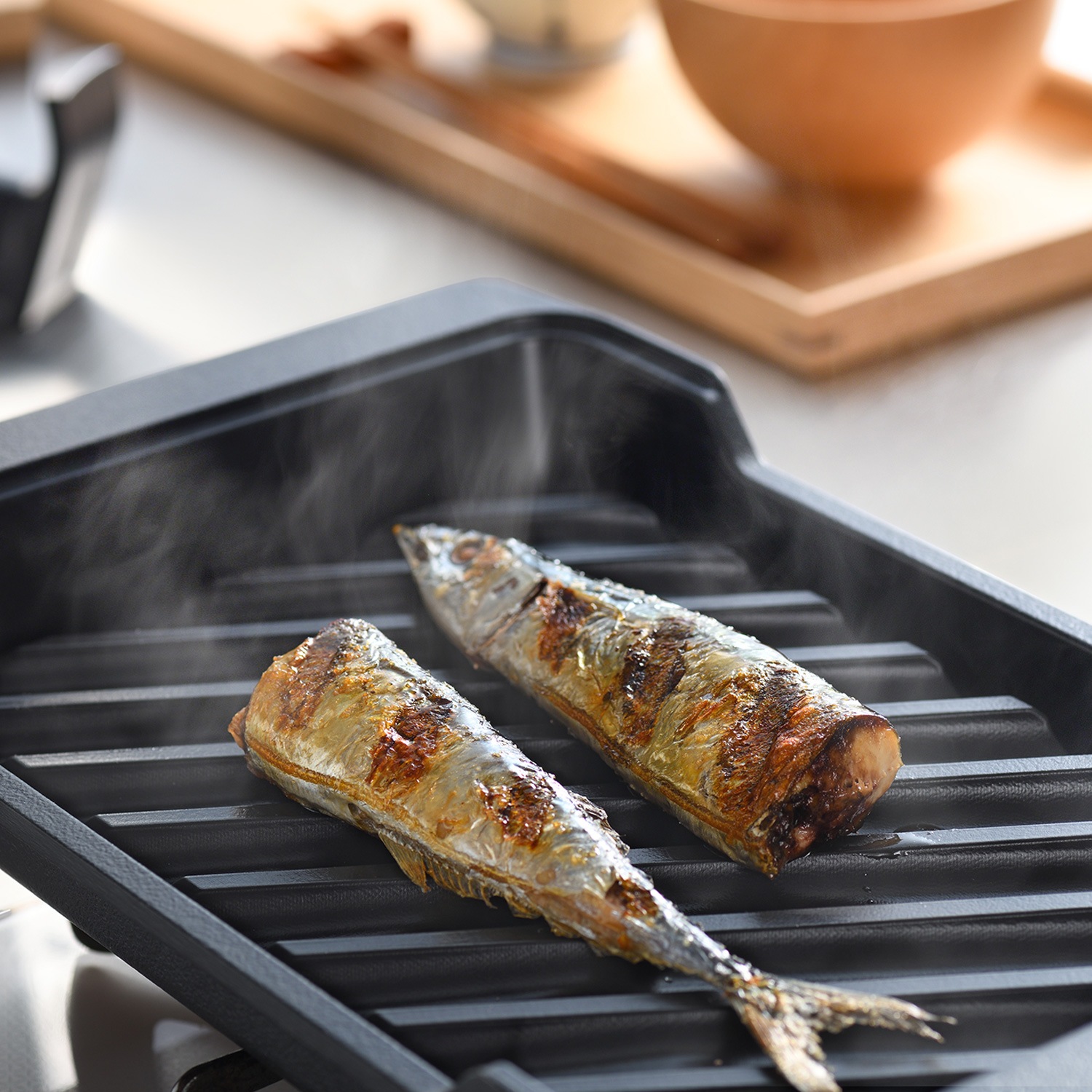 特典付き 魚焼きグリル ロースター 魚焼き器 炭グリル フタ付き IH ガス対応 日本製 OTS8010