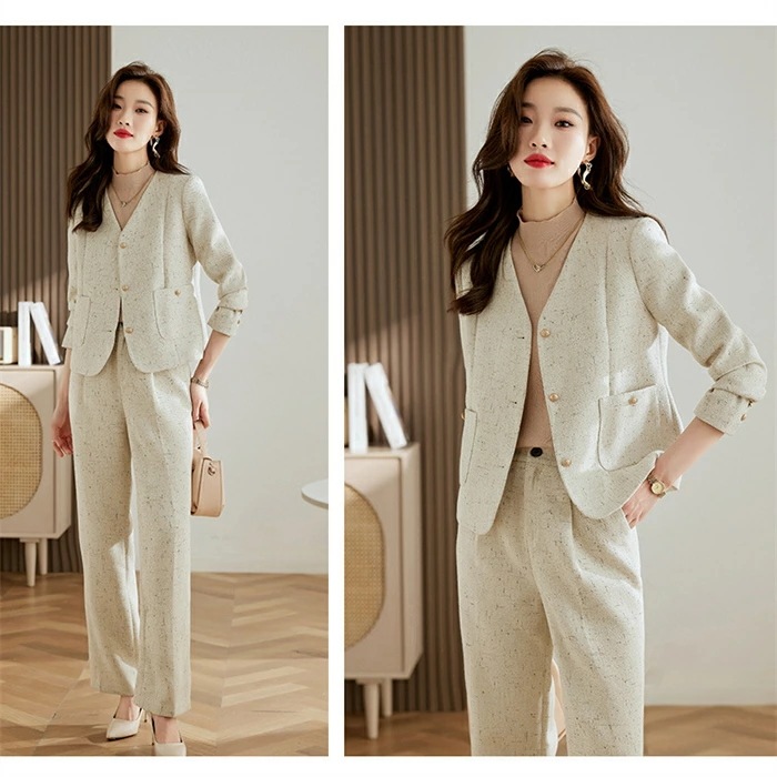 セットアップ レディース スーツ パンツスーツ ツイード風 セレモニー ママセット ビジネススーツ フォーマル テーラードジャケット&ワイドパンツ 2点セット 入学式 卒業式 入園式 卒園式 着痩せ セットアップ レディース スーツ パンツスーツ ツイード風 セレモニー ママセット ビジネススーツ フォーマル テーラードジャケット&ワイドパンツ 2点セット 入学式 卒業式 入園式 卒園式 着痩せ