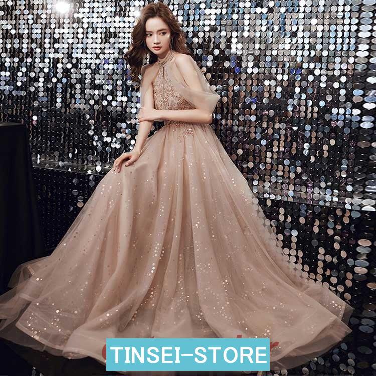 【急速出荷!】イブニングドレス ホルターネック オフショルダー パーティードレス ロングドレス スパンコール キラキラドレス 発表会ドレス 演奏会ドレス Aライン 20代 30代 【急速出荷!】イブニングドレス ホルターネック オフショルダー パーティードレス ロングドレス スパンコール キラキラドレス 発表会ドレス 演奏会ドレス Aライン 20代 30代