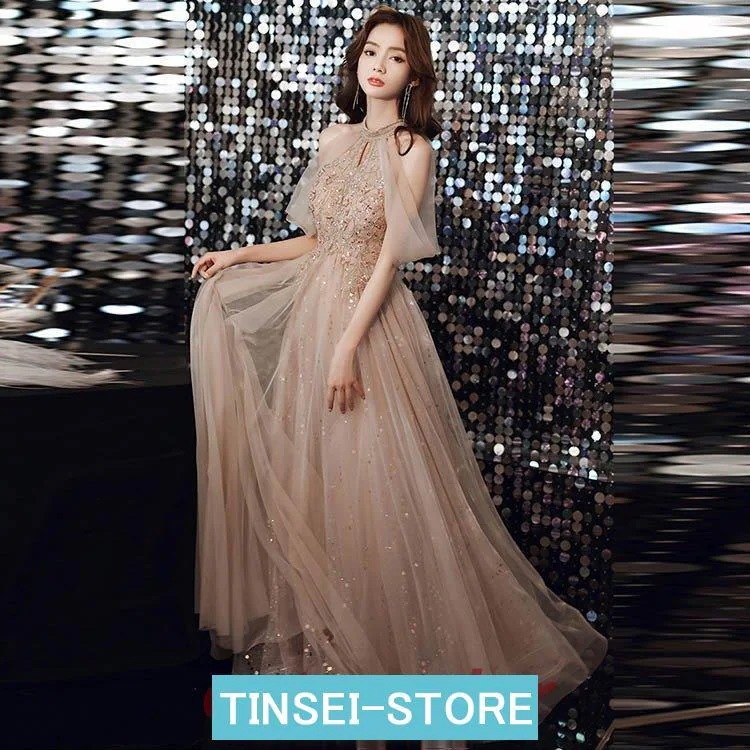 【急速出荷!】イブニングドレス ホルターネック オフショルダー パーティードレス ロングドレス スパンコール キラキラドレス 発表会ドレス 演奏会ドレス Aライン 20代 30代 【急速出荷!】イブニングドレス ホルターネック オフショルダー パーティードレス ロングドレス スパンコール キラキラドレス 発表会ドレス 演奏会ドレス Aライン 20代 30代